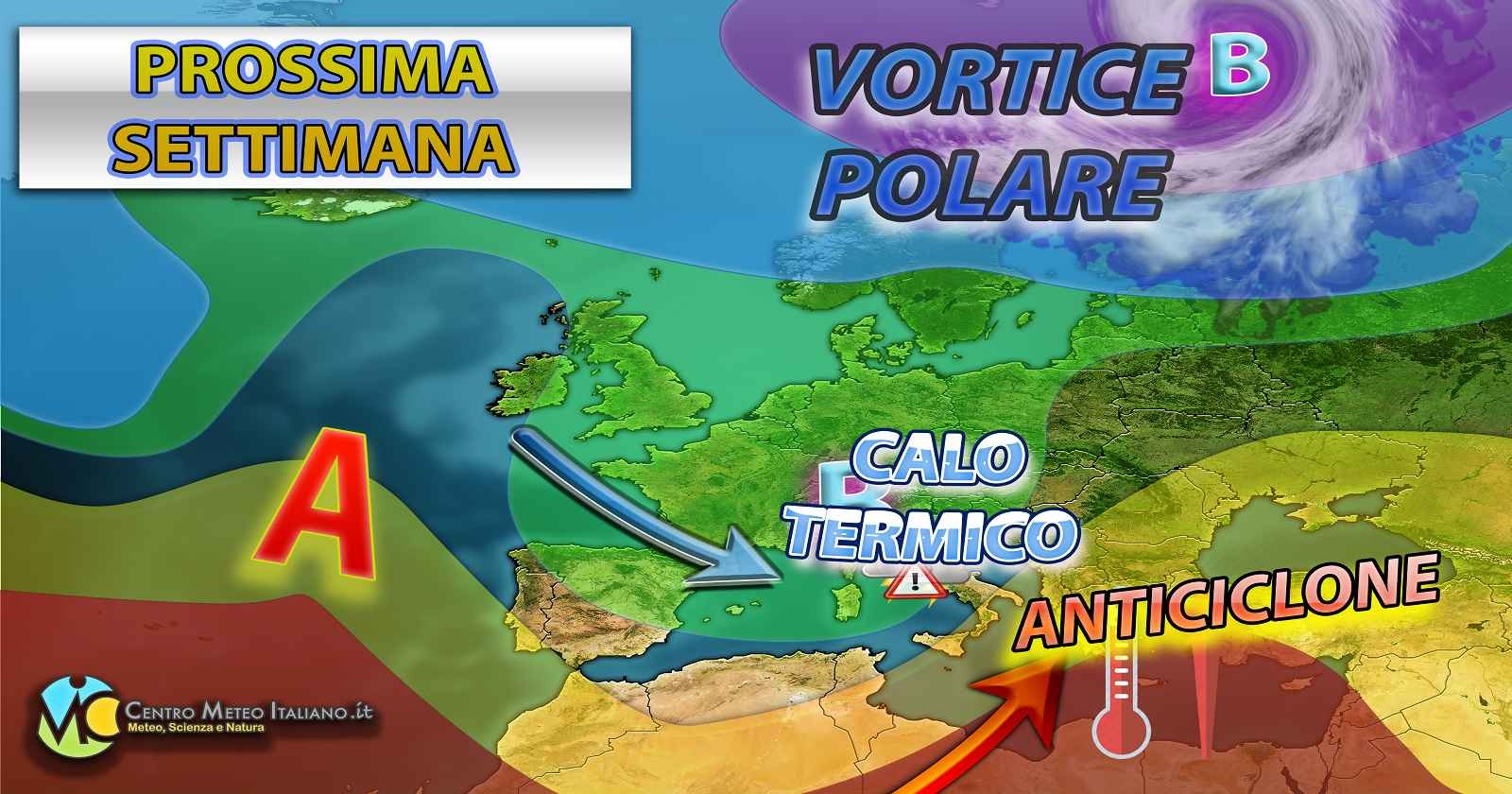 Calo termico atteso nel corso della prossima settimana