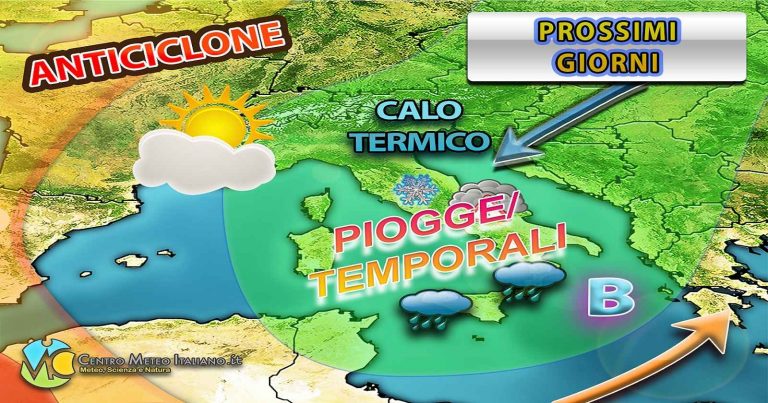 Meteo – Maltempo a oltranza fino al weekend, ecco la tendenza per i prossimi giorni Meteo – Maltempo a oltranza fino al weekend, ecco la tendenza per i prossimi giorni