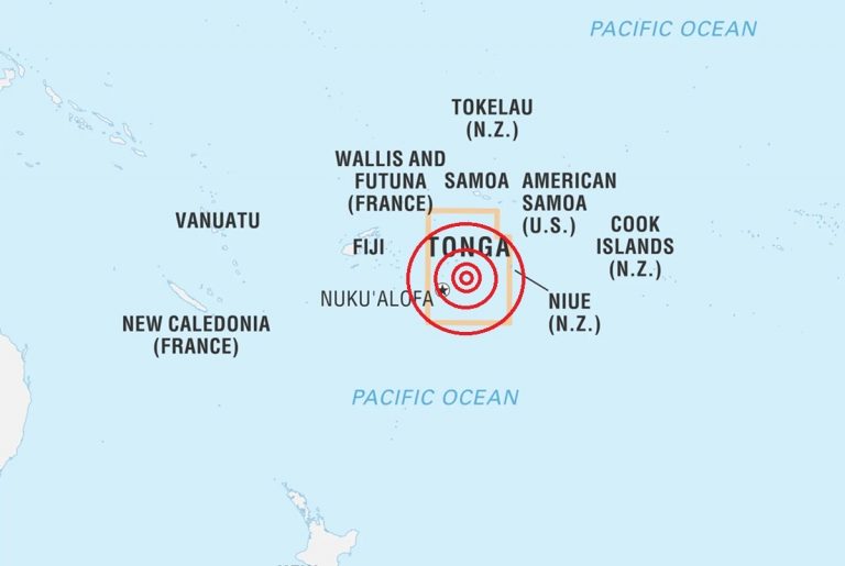 Forte scossa di terremoto di magnitudo 6.9 nelle Isole Tonga, lanciata l’allerta tsunami Forte scossa di terremoto di magnitudo 6.9 nelle Isole Tonga, lanciata l’allerta tsunami