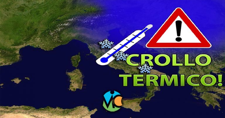 Meteo – Shock termico sull’Italia, da domani atteso un crollo delle temperature anche di 10°C Meteo – Shock termico sull’Italia, da domani atteso un crollo delle temperature anche di 10°C