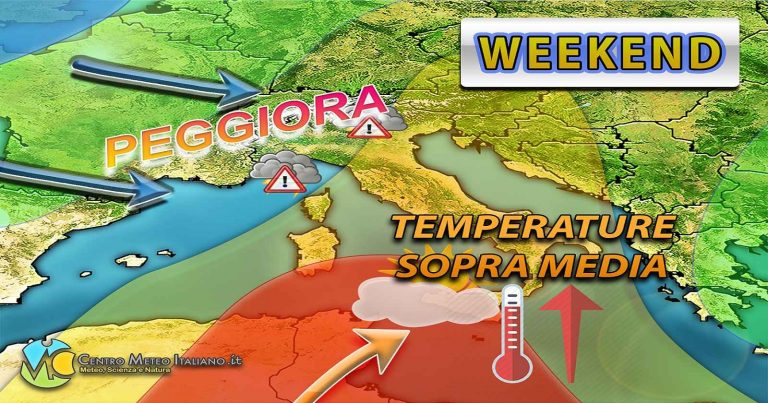 Meteo – Weekend al via stabile e mite, ma domenica torna la pioggia su parte del Paese Meteo – Weekend al via stabile e mite, ma domenica torna la pioggia su parte del Paese