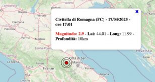 terremoto emilia-romagna giovedì 17 aprile 2025