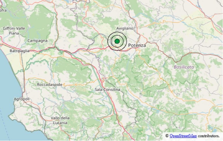 Terremoto Basilicata oggi, 20 aprile 2024: scossa M 3.4 avvertita anche a Potenza – Dati Ingv