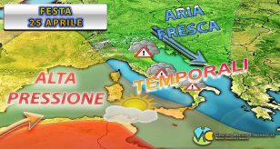 Meteo - Festa della Liberazione compromessa dal maltempo, ma non ovunque: i dettagli
