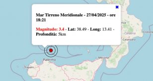 terremoto oggi domenica 27 aprile 2025