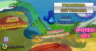 Meteo Italia - prossima settimana possibile peggioramento