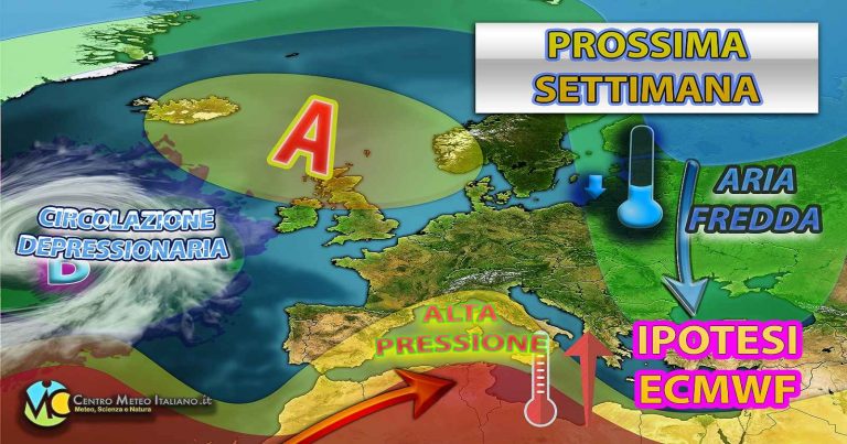 Meteo – Prossima settimana con possibile promontorio sul Mediterraneo, ma non mancheranno piogge e temporali in Italia Meteo – Prossima settimana con possibile promontorio sul Mediterraneo, ma non mancheranno piogge e temporali in Italia