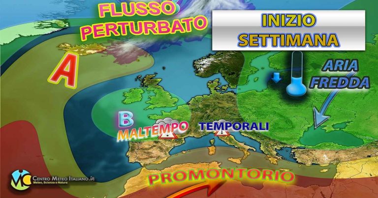 Meteo – Nuova fase instabile in Italia durante la settimana con piogge e temporali localmente anche intensi Meteo – Nuova fase instabile in Italia durante la settimana con piogge e temporali localmente anche intensi