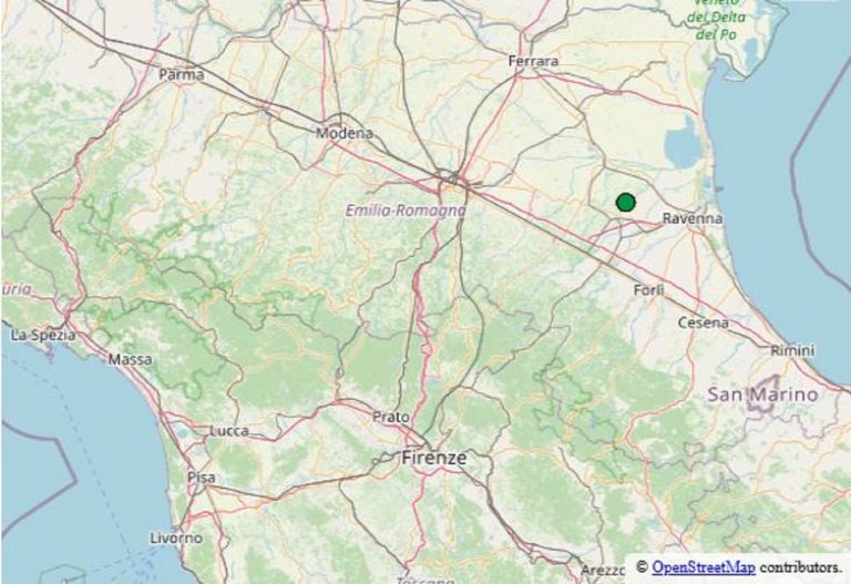 Terremoto oggi in Emilia-Romagna, lunedì 26 maggio 2025: scossa M 2.2 in provincia di Ravenna. I dati ufficiali Ingv