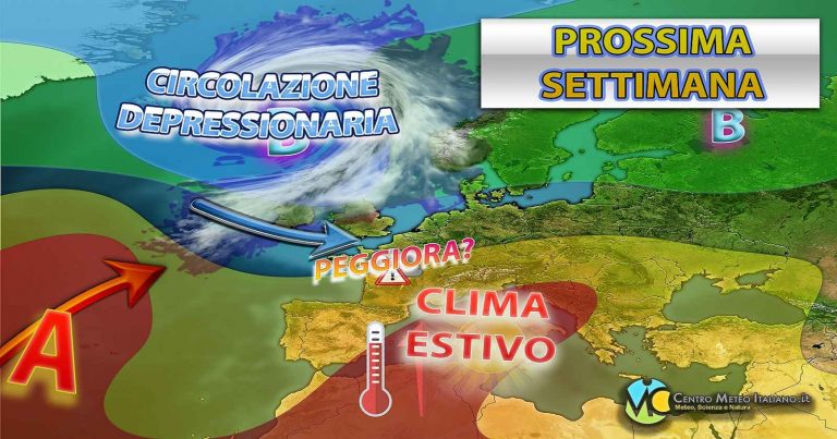 Meteo – Prossima settimana ancora incerta, dopo il Ponte del 2 Giugno non escluso maltempo su alcune regioni