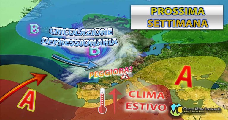 Meteo – Prossima settimana incerta tra insidia maltempo e prima intensa ondata di caldo della stagione estiva