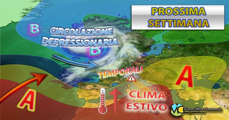 Meteo – Prossima settimana tornano i temporali, ecco dove Meteo – Prossima settimana tornano i temporali, ecco dove