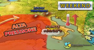 Meteo - Alle porte di un Weekend estivo, con stabilità in larga parte del Paese e temperature in aumento