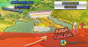 Meteo - Passaggio perturbato in atto in Italia con piccolo inciampo dell'Estate. Migliora da venerdì, i dettagli