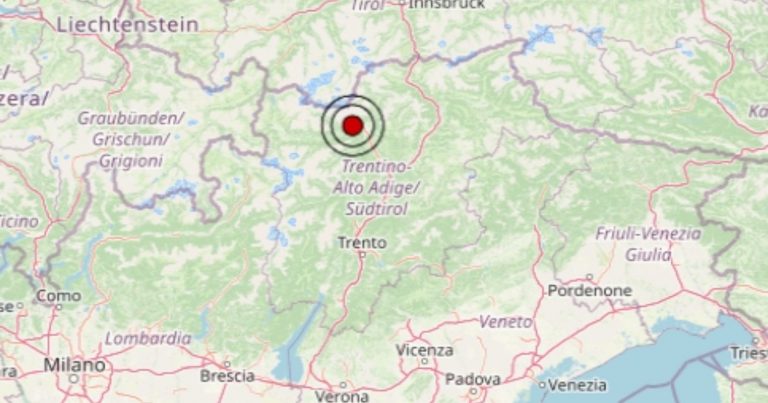 Terremoto in Trentino-Alto Adige oggi, domenica 8 giugno 2025: scossa M 2.9 in provincia di Bolzano | Dati INGV Terremoto in Trentino-Alto Adige oggi, domenica 8 giugno 2025: scossa M 2.9 in provincia di Bolzano | Dati INGV