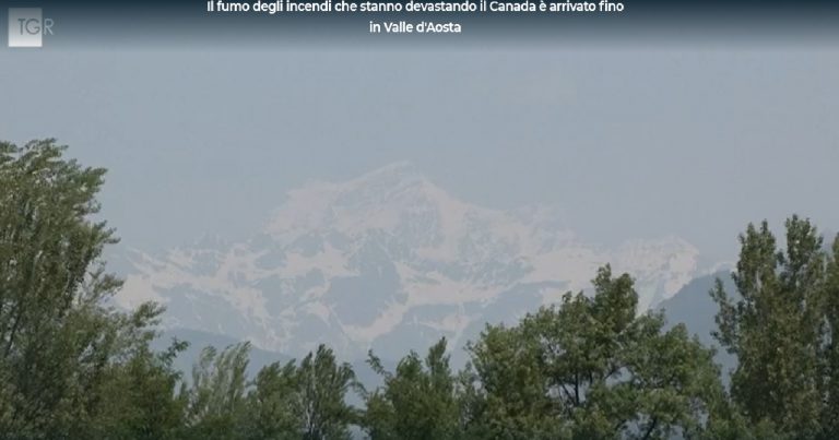 Valle d’Aosta avvolta da una foschia anomala, ecco perché e di cosa si tratta Valle d’Aosta avvolta da una foschia anomala, ecco perché e di cosa si tratta