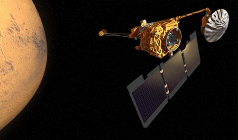 Un satellite della NASA ha ripreso i dettagli di un vulcano gigante che si erge sopra le nubi di Marte Un satellite della NASA ha ripreso i dettagli di un vulcano gigante che si erge sopra le nubi di Marte
