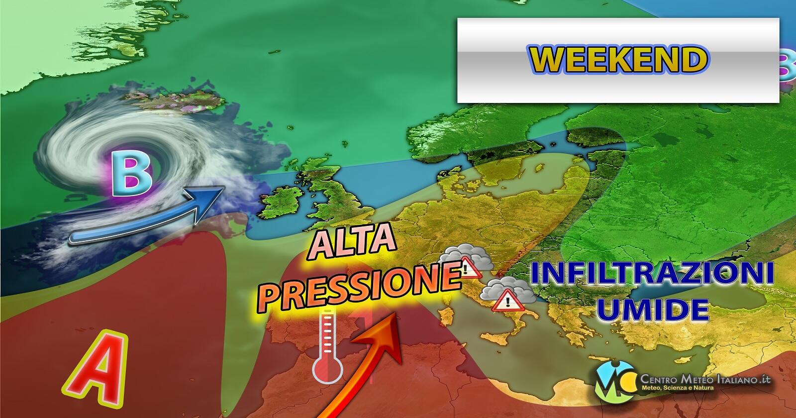 Meteo - Circolazione ancora instabile nel Weekend in Italia con qualche temporale insistente: i dettagli
