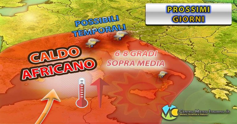 Meteo – Disturbi di maltempo in arrivo nei prossimi giorni, con piogge, temporali e possibili nubifragi: i dettagli