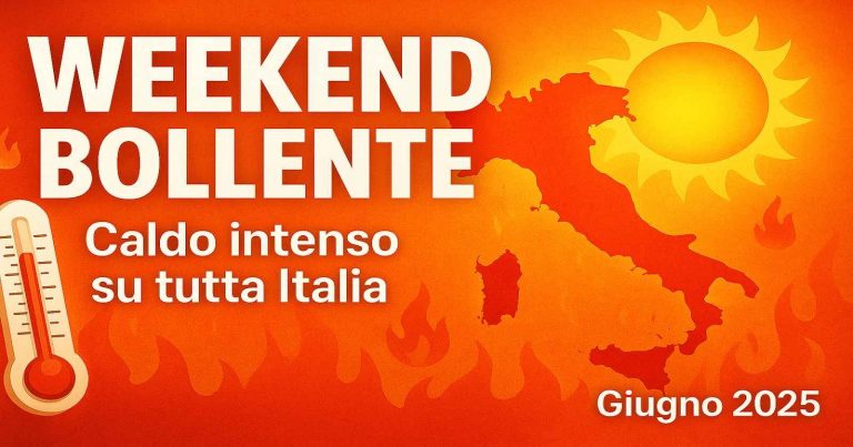 Meteo – Esplode l’Estate nel Weekend, con totale stabilità e temperature roventi in arrivo: i dettagli Meteo – Esplode l’Estate nel Weekend, con totale stabilità e temperature roventi in arrivo: i dettagli