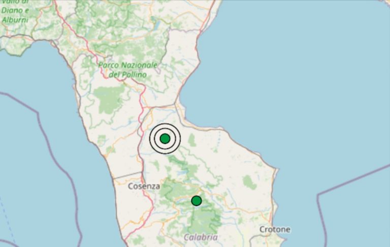 Terremoto oggi in Calabria, 28 giugno, scossa di m 2.6 in provincia di Cosenza – Dati INGV Terremoto oggi in Calabria, 28 giugno, scossa di m 2.6 in provincia di Cosenza – Dati INGV