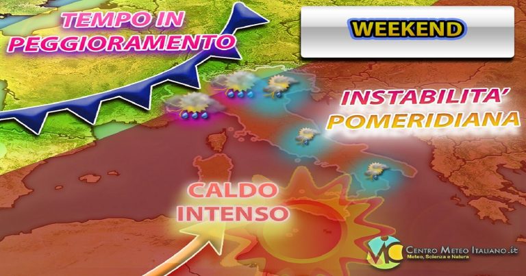 Meteo – Anticiclone scricchiola con primi forti temporali al nord, caldo ancora intenso al centro-sud Meteo – Anticiclone scricchiola con primi forti temporali al nord, caldo ancora intenso al centro-sud