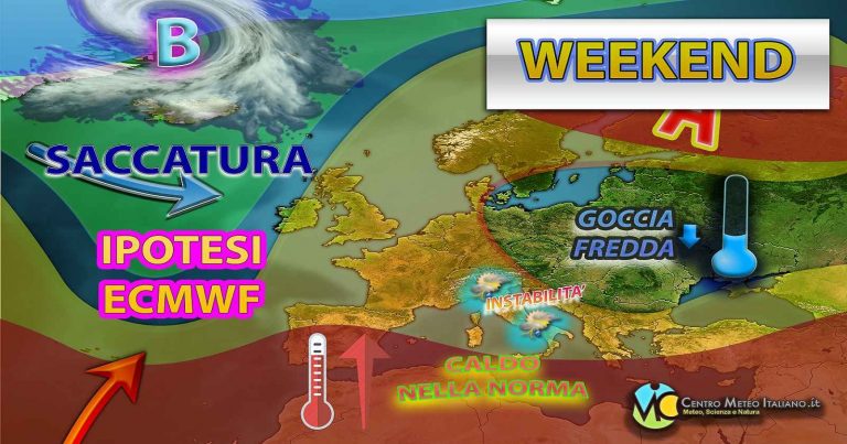 Meteo – Goccia fredda in lieve affondo nel Weekend, con possibile ritorno del maltempo: i dettagli Meteo – Goccia fredda in lieve affondo nel Weekend, con possibile ritorno del maltempo: i dettagli