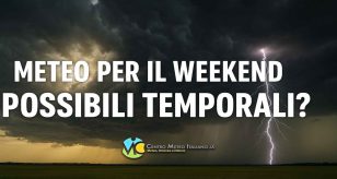 Meteo weekend, possibile un peggioramento su alcune regioni