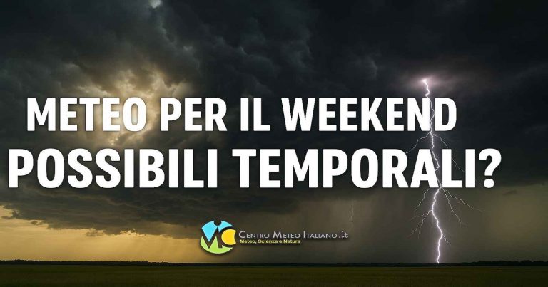Meteo weekend: insidioso cavetto sul Mediterraneo con possibilità di piogge e temporali in Italia Meteo weekend: insidioso cavetto sul Mediterraneo con possibilità di piogge e temporali in Italia