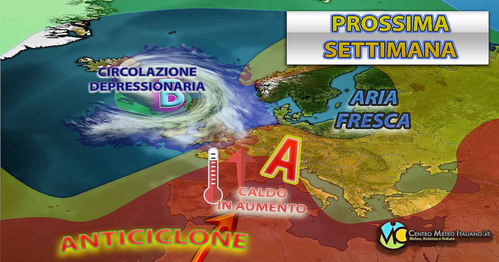 Temperature in rialzo e più caldo all'inizio della prossima settimana