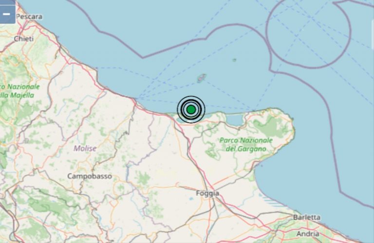 Terremoto oggi in Puglia, 10 luglio: scossa M 2.8 sulla Costa Garganica. I dati INGV Terremoto oggi in Puglia, 10 luglio: scossa M 2.8 sulla Costa Garganica. I dati INGV