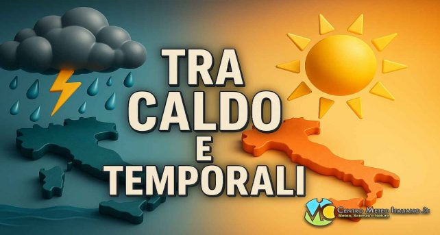 Meteo - Caldo in aumento in Italia ma ancora temporali pomeridiani su molti settori