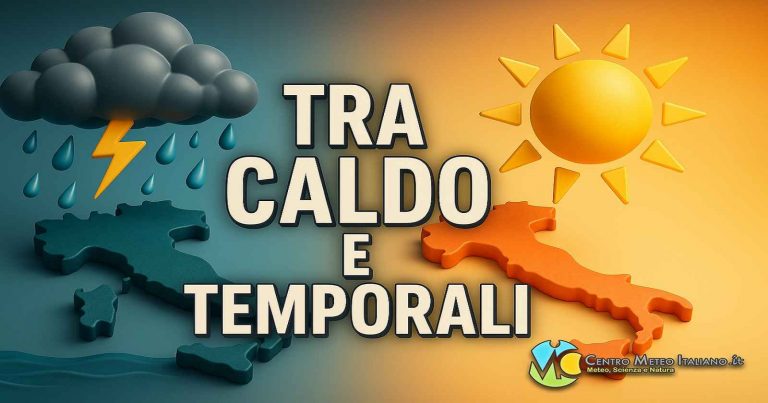 Meteo weekend – Italia divisa con caldo in aumento al Sud e peggioramento in arrivo al Nord con temporali Meteo weekend – Italia divisa con caldo in aumento al Sud e peggioramento in arrivo al Nord con temporali