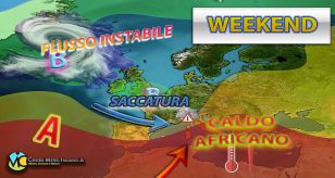 Meteo - Peggioramento in vista nel Weekend a causa di un cavo perturbato con forti temporali, ma non ovunque: i dettagli