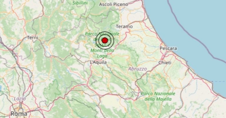 Scossa di terremoto registrata in Abruzzo oggi, epicentro in provincia di Teramo – Dati Ingv Scossa di terremoto registrata in Abruzzo oggi, epicentro in provincia di Teramo – Dati Ingv