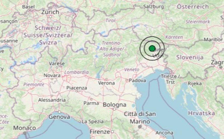 Terremoto oggi in Friuli-Venezia Giulia, lunedì 21 luglio 2025: scossa M 3.3 in provincia di Udine. I dati ufficiali Ingv