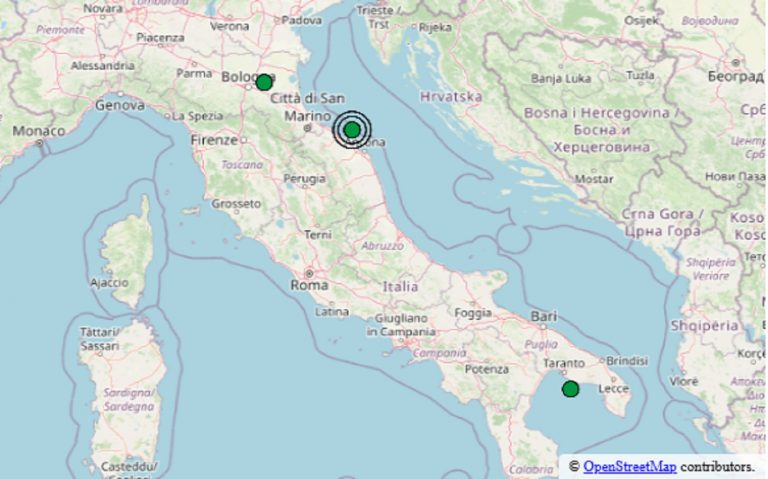 Terremoto oggi in Italia, 22 luglio 2025: le scosse di giornata – Dati INGV