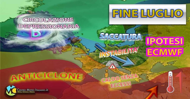 Meteo – Caldo in attenuazione dal weekend con possibile decisa rinfrescata per il finale di luglio. La tendenza Meteo – Caldo in attenuazione dal weekend con possibile decisa rinfrescata per il finale di luglio. La tendenza