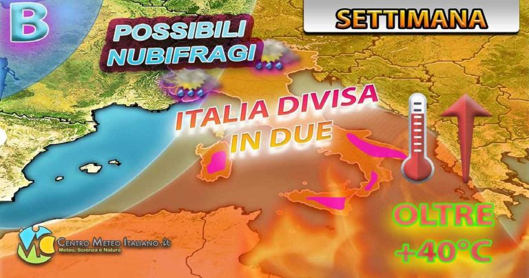Meteo – Italia ancora divisa dal maltempo con temporali al nord e caldo al sud. Meteo – Italia ancora divisa dal maltempo con temporali al nord e caldo al sud.