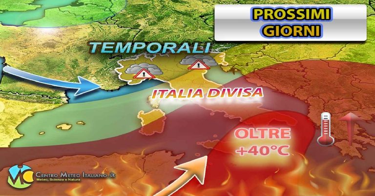 Meteo – La settimana degli estremi porterà nubifragi da una parte e temperature roventi dall’altra, i dettagli Meteo – La settimana degli estremi porterà nubifragi da una parte e temperature roventi dall’altra, i dettagli