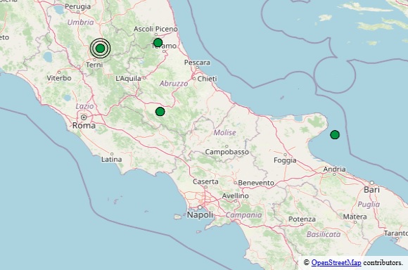 Terremoto oggi in Italia, 24 luglio 2025: le scosse di giornata – Dati INGV