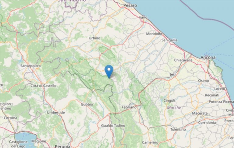 Terremoto oggi nelle Marche, 25 luglio, scossa di M 2.7 registata in provincia di Pesaro Urbino: Dati Ingv