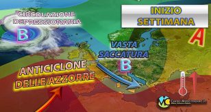 Meteo - Nuova perturbazione in arrivo in Italia, con piogge, temporali, calo termico e possibili grandinate