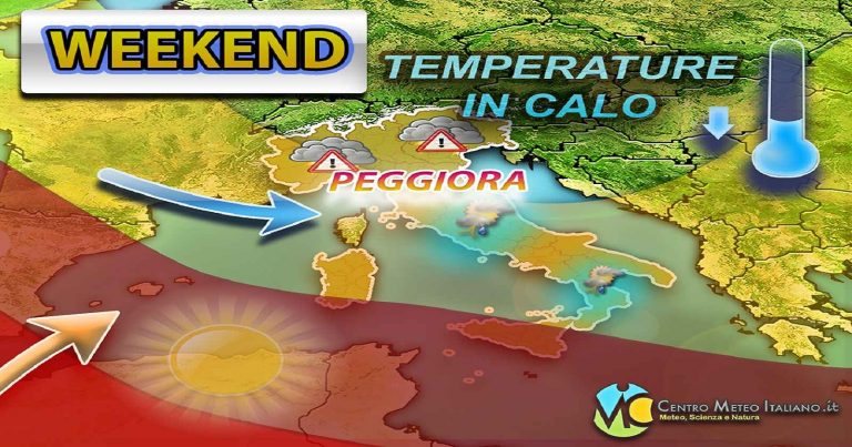 Meteo – Primo weekend di agosto con nuovo peggioramento, tornano piogge, temporali ed associato calo termico Meteo – Primo weekend di agosto con nuovo peggioramento, tornano piogge, temporali ed associato calo termico