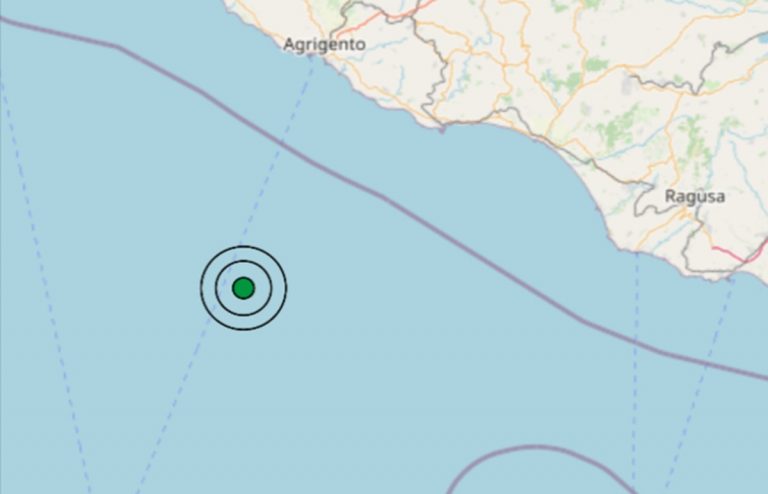 Terremoto oggi in Sicilia, 9 agosto, scossa di magnitudo 3.3 sul Canale di Sicilia meridionale – Dati Ingv