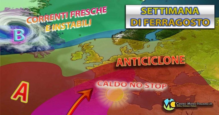 Meteo Italia – Giornate estive e caldo africano fino al weekend, possibile attenuazione del caldo a seguire
