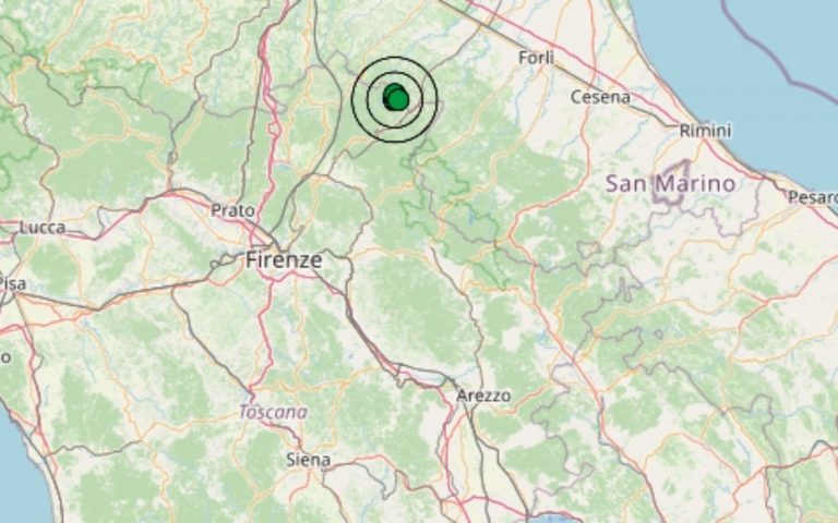 Doppia scossa di terremoto registrata in Toscana, epicentro, orario e dati Ingv