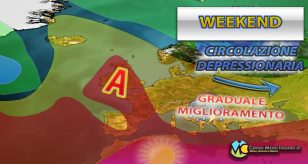 Meteo - Verso un miglioramento nel Weekend, ma in un contesto ancora perturbato: la tendenza