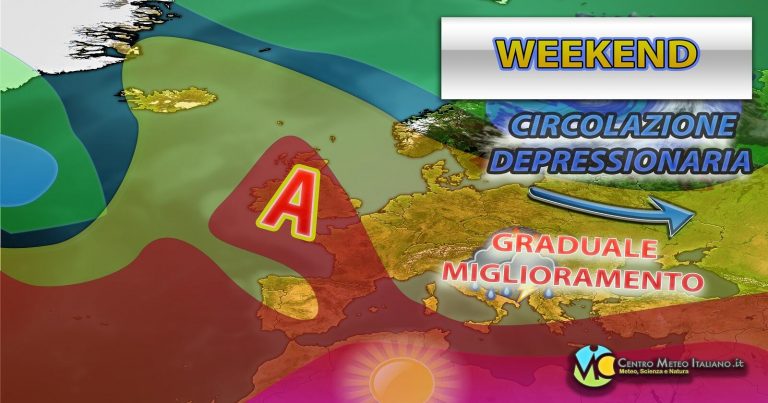Meteo – Maltempo più circoscritto nel Weekend, ma comunque possibilmente intenso: i dettagli