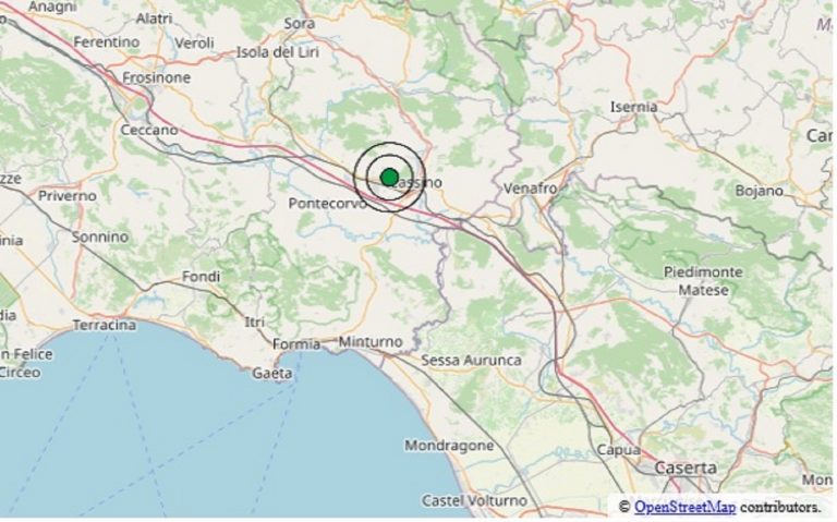 Scossa di terremoto avvertita nel Lazio oggi, 26 agosto 2025: epicentro in provincia di Frosinone